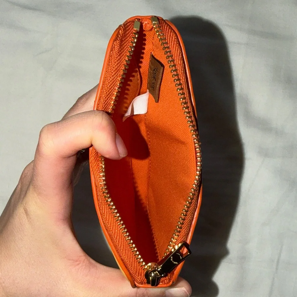 Coach Halloween Candy Corn Leather Coin Pouch - Picture 2 of 8